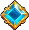 Blue gem symbol in Gates of Olympus