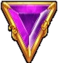 Purple gem symbol in Gates of Olympus
